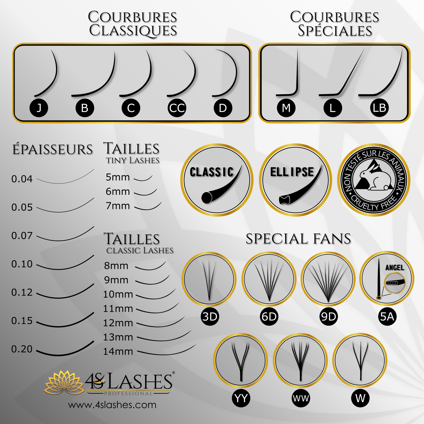 Cils Tiny 0.10 | Cils Inférieurs