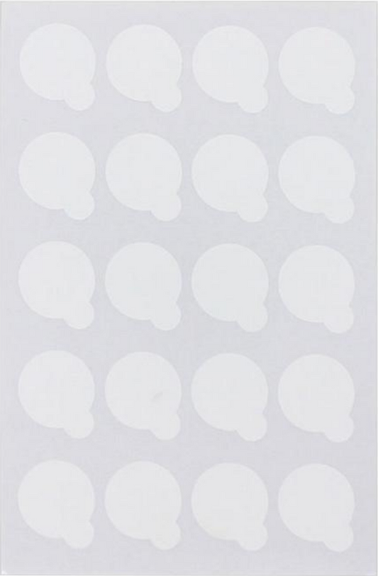 Protecteurs Autocollants | Papier Plastifié | 120 unités | Stickers à Colle